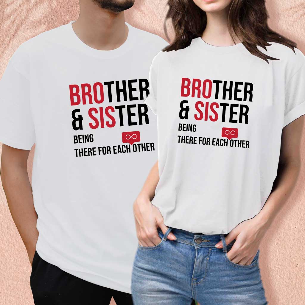 Brother & Sister Being There For Each Other (set of 2) T-Shirt