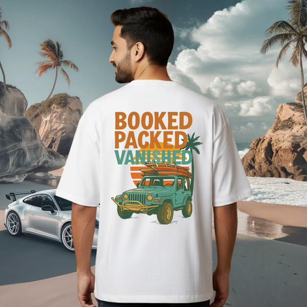 Booked Packed Vanished White T-Shirt