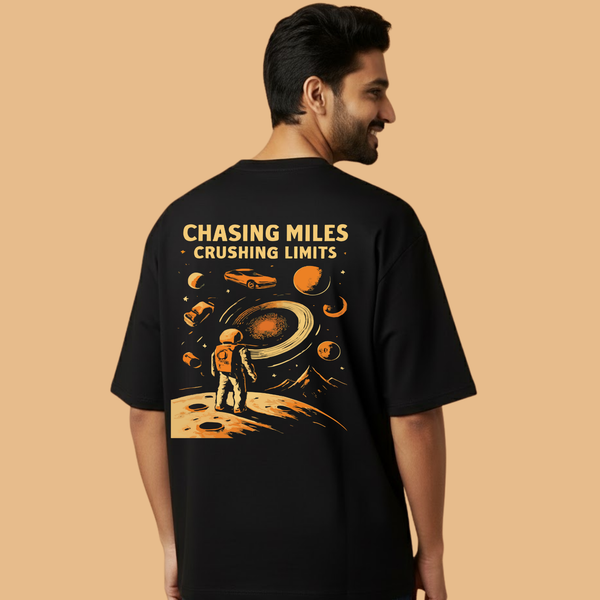Chasing Miles Crushing Limits Unisex Streetwear with Front & Back Design