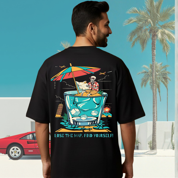 Lose the Map Find Yourself Black T-Shirt