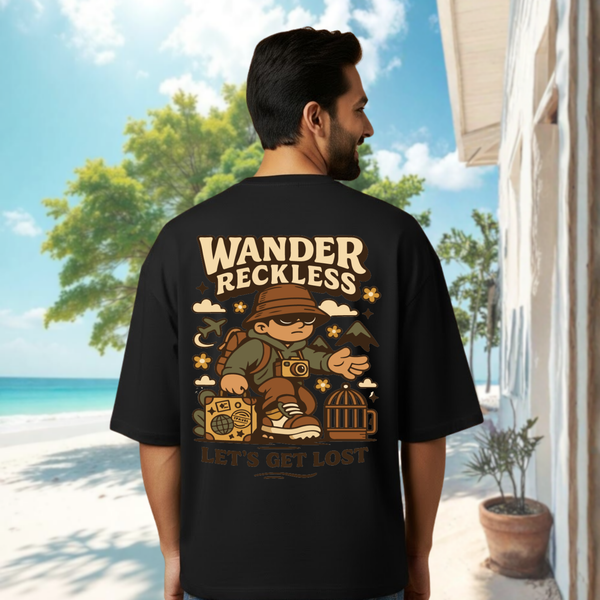 Wander Reckless Black T-Shirt