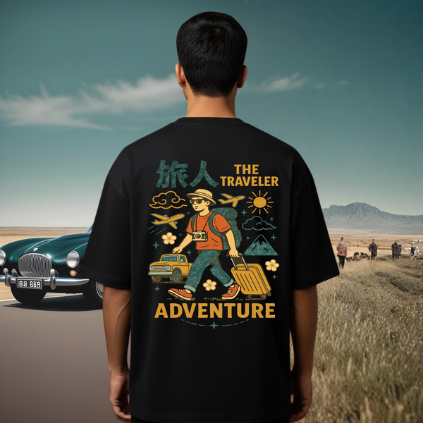 The Traveler Black T-Shirt