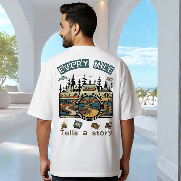 Every Miles Tells a Story White T-Shirt