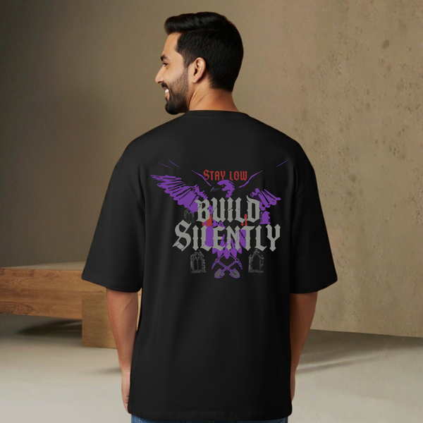 Stay Low Build Silently T-Shirt for Men