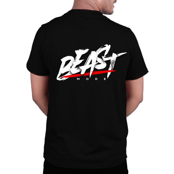 Beast Mode Graphic Print T-Shirt – Unisex Streetwear with Back Design