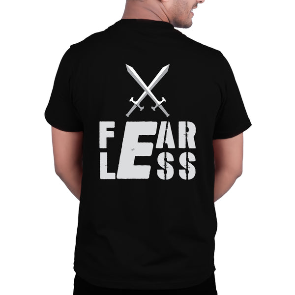 Fearless Graphic Print T-Shirt – Unisex Streetwear with Back Design