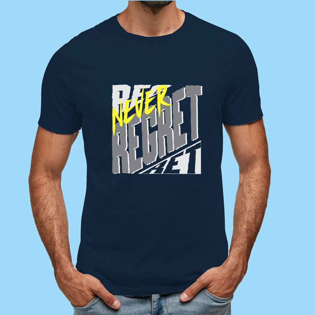Never Regret Designer T-Shirt