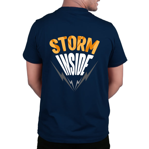 Storm Graphic Print T-Shirt – Unisex Streetwear with Back Design
