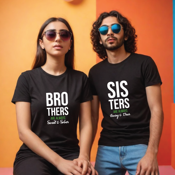 Brothers are always sweet & sober (set of 2) T-Shirt