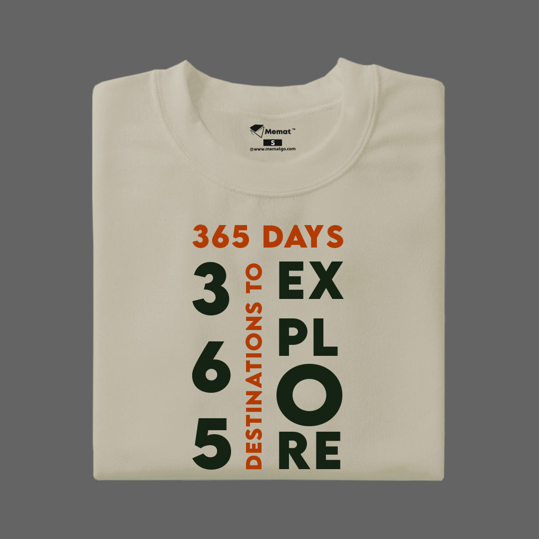 365 Days Destinations to Explore  T-Shirt