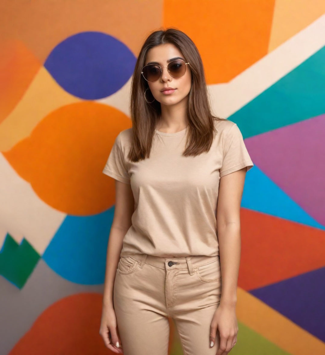 Fawn Round Neck T-Shirt