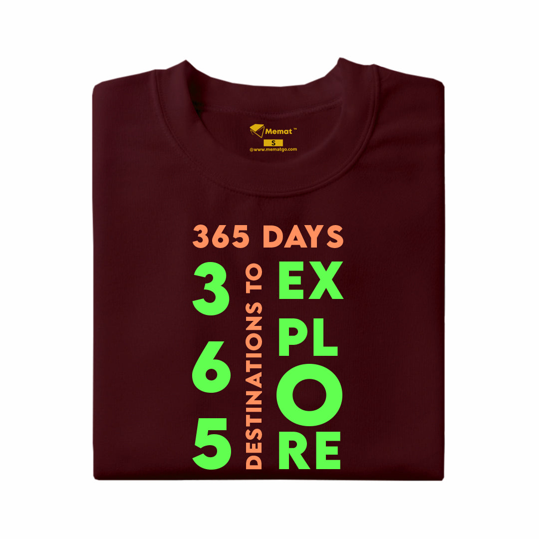 365 Days Destinations to Explore  T-Shirt