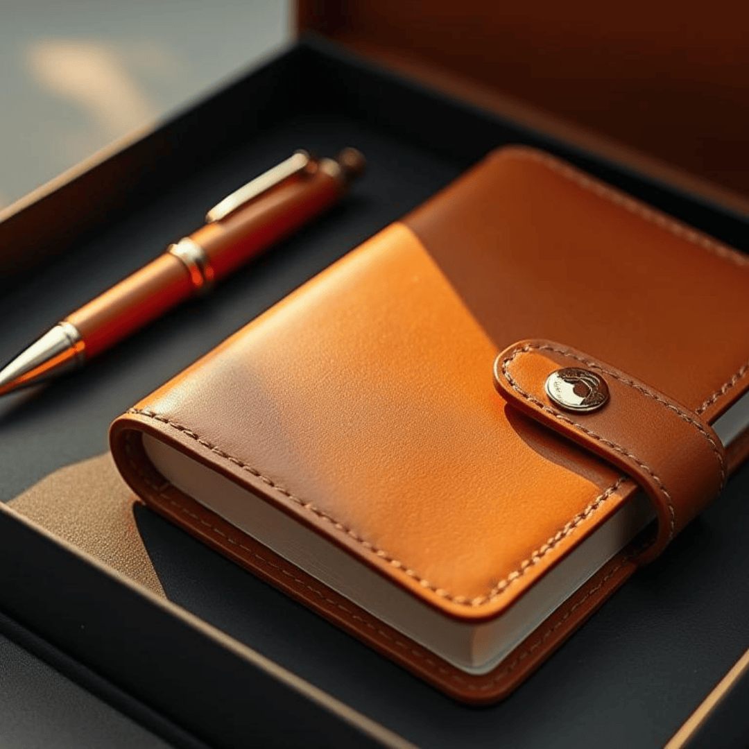 Memat Customizable Diary & Pen Set with Logo in Elegant Gift Box – Memat Go