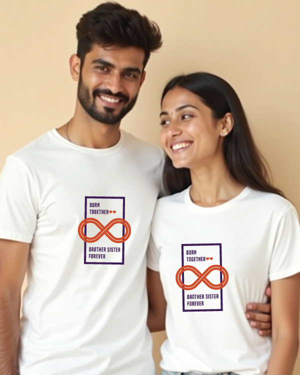 Born Together Brother & Sister Forever (set of 2) T-Shirt