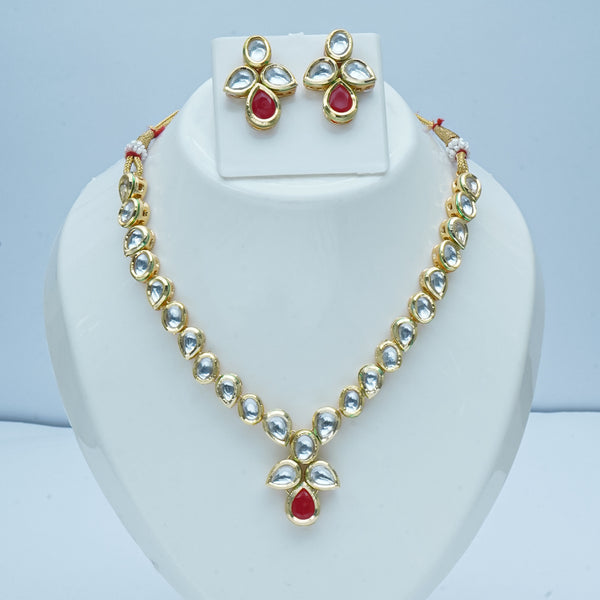 Memat Premium Polki with Colored Stone Necklace