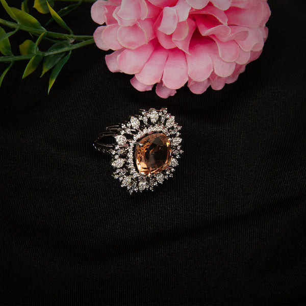 Memat Premium Colored Stone Statement Cocktail Rings