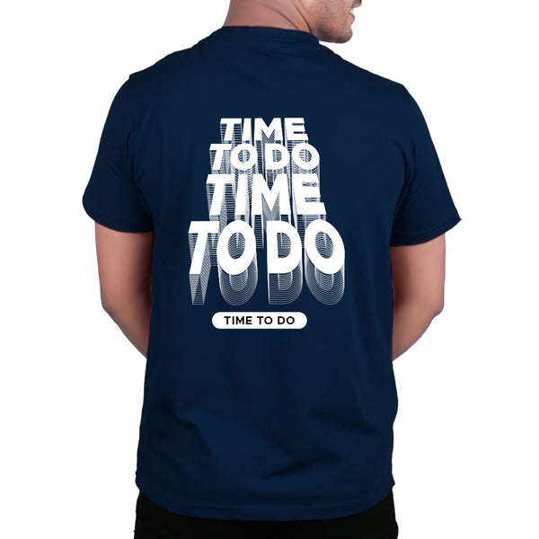 Time to Do Graphic Print T-Shirt – Unisex Streetwear with Back Design