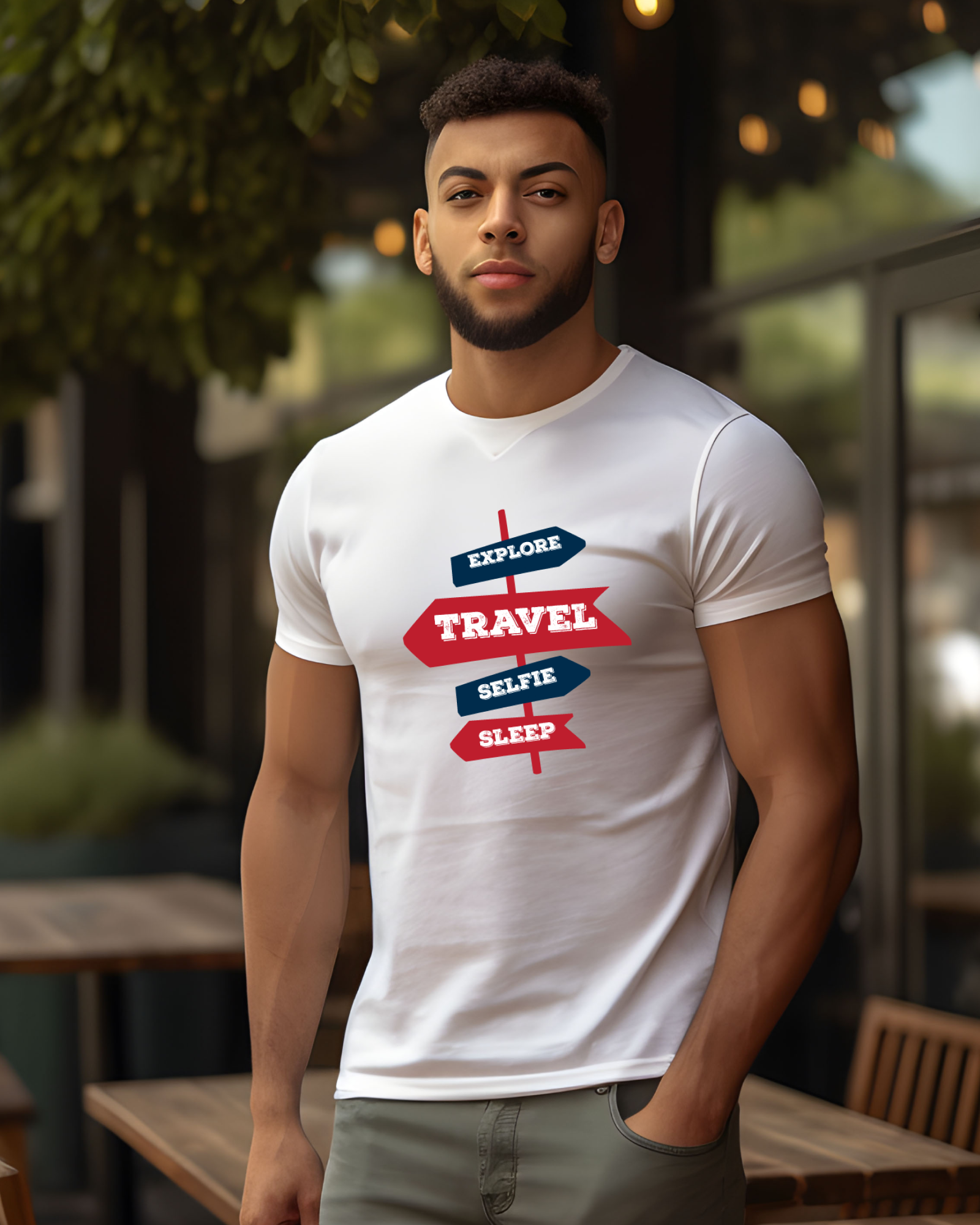 Explore Travel Selfie Sleep T-Shirt