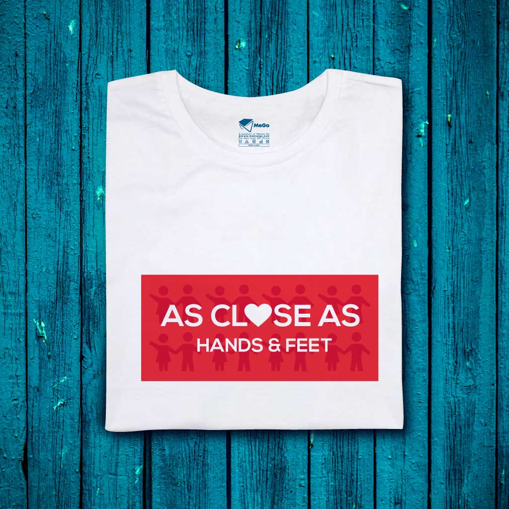 As Close As Hands & Feet (set of 2) T-Shirt