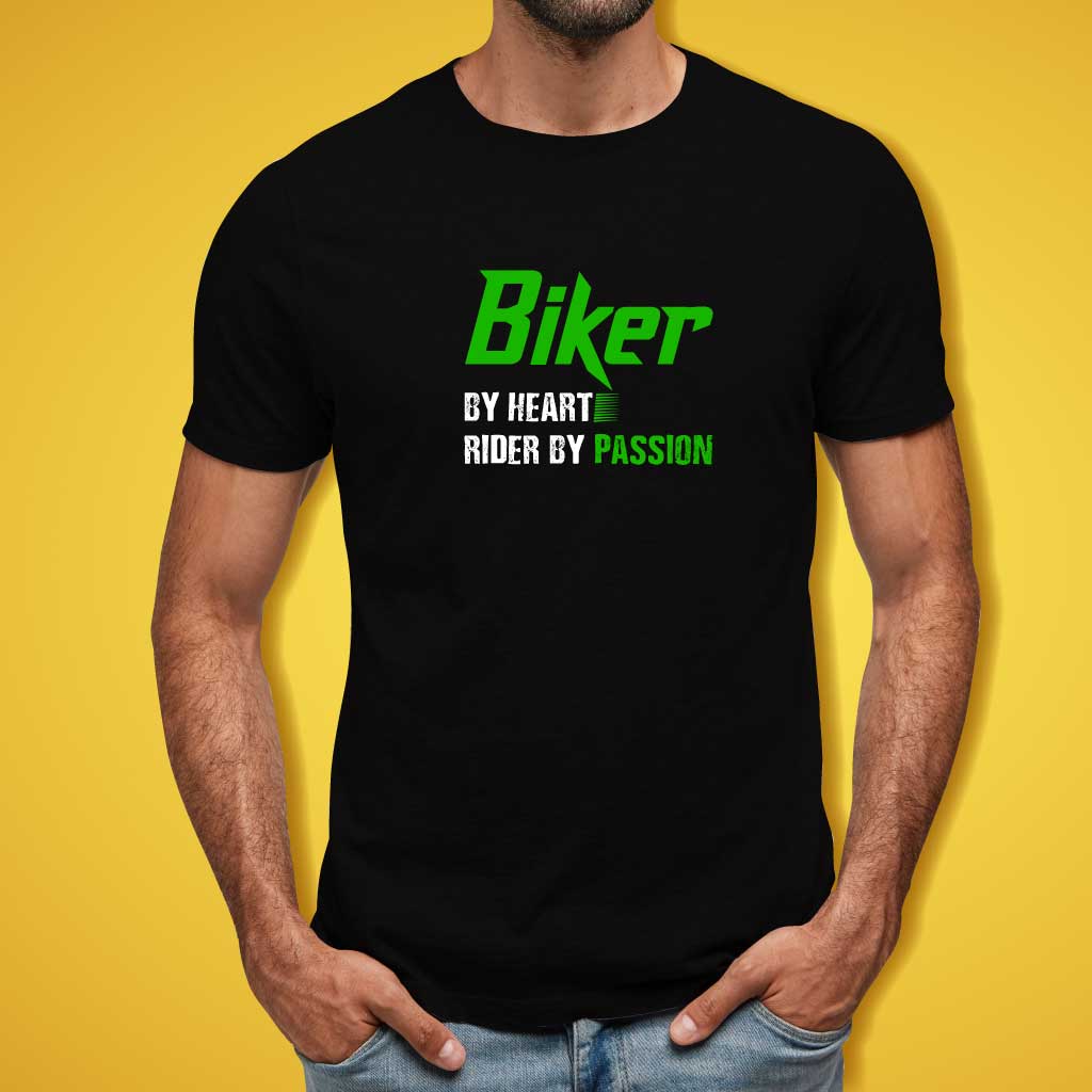 Biker By Heart Rider By Passion T-Shirt
