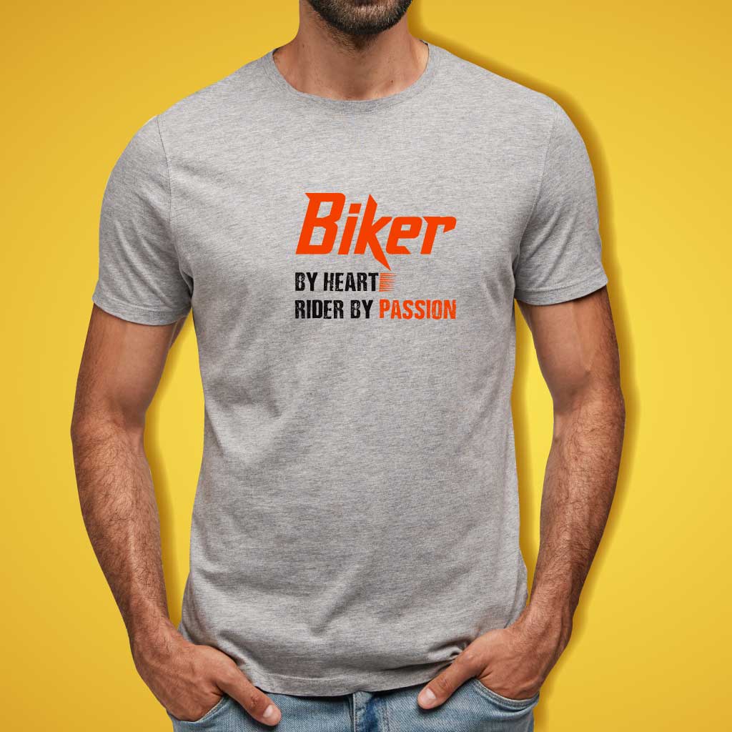 Biker By Heart Rider By Passion T-Shirt