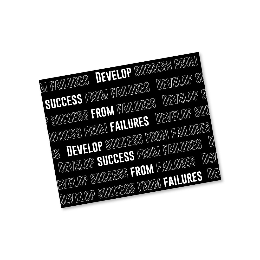 Develop Success from Failures Mousepad