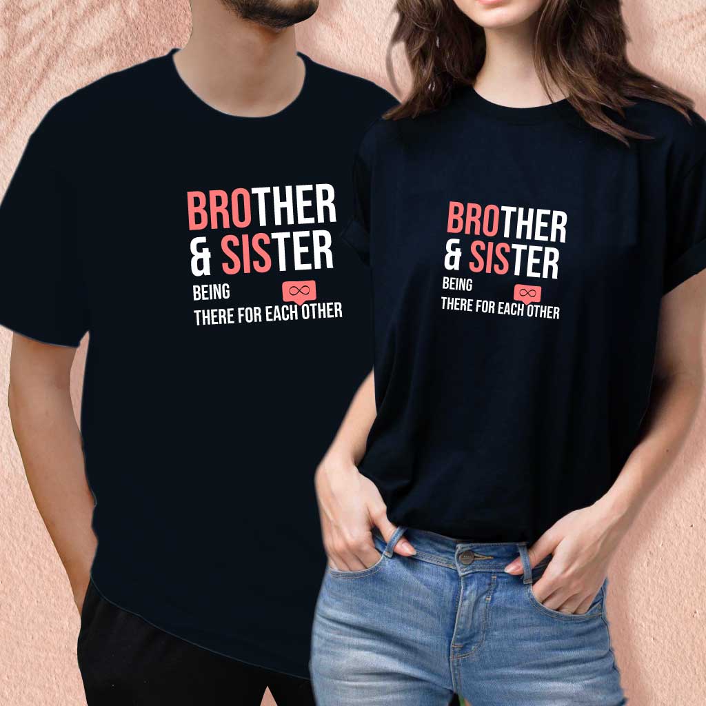 Brother & Sister Being There For Each Other (set of 2) T-Shirt
