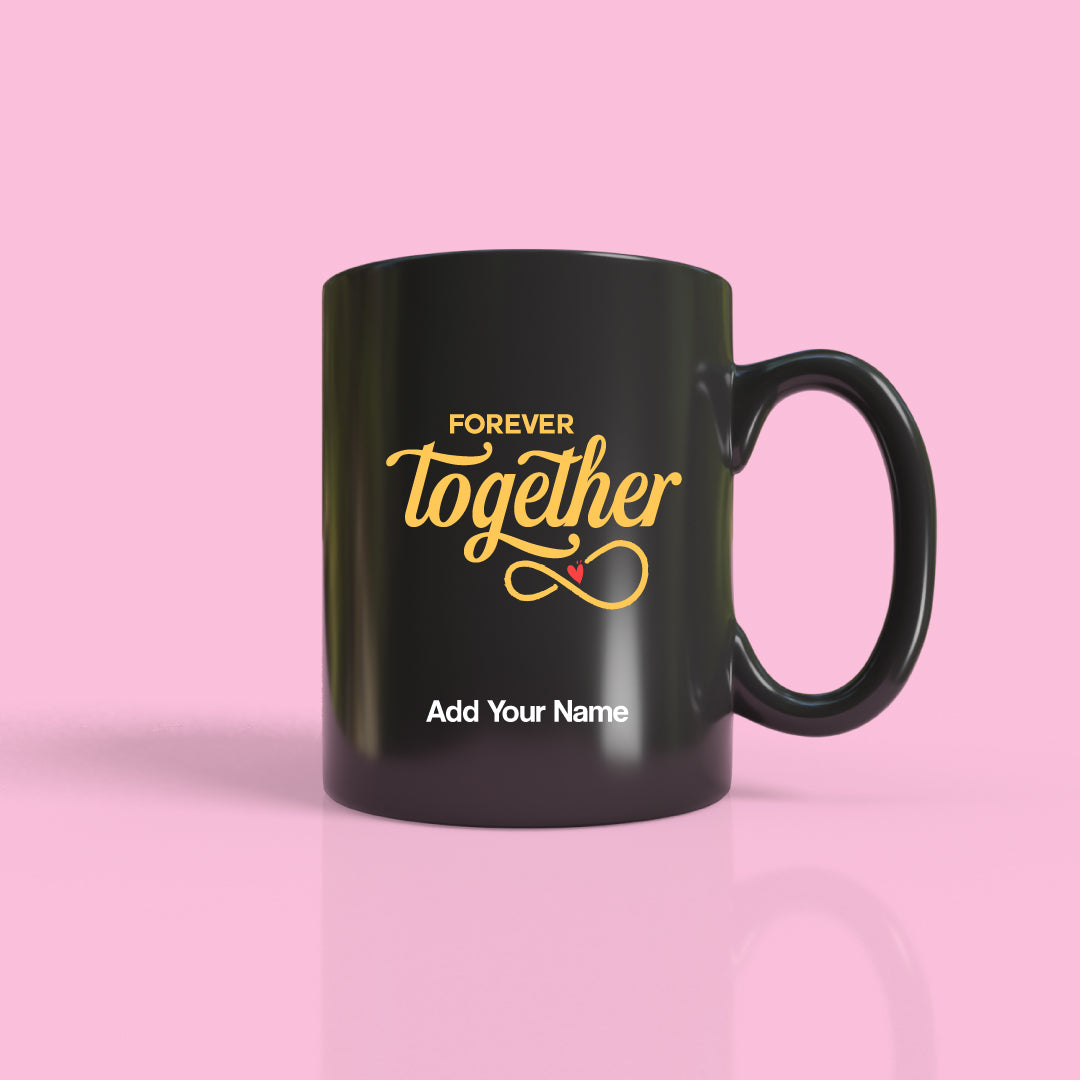 Forever Together Black Mug