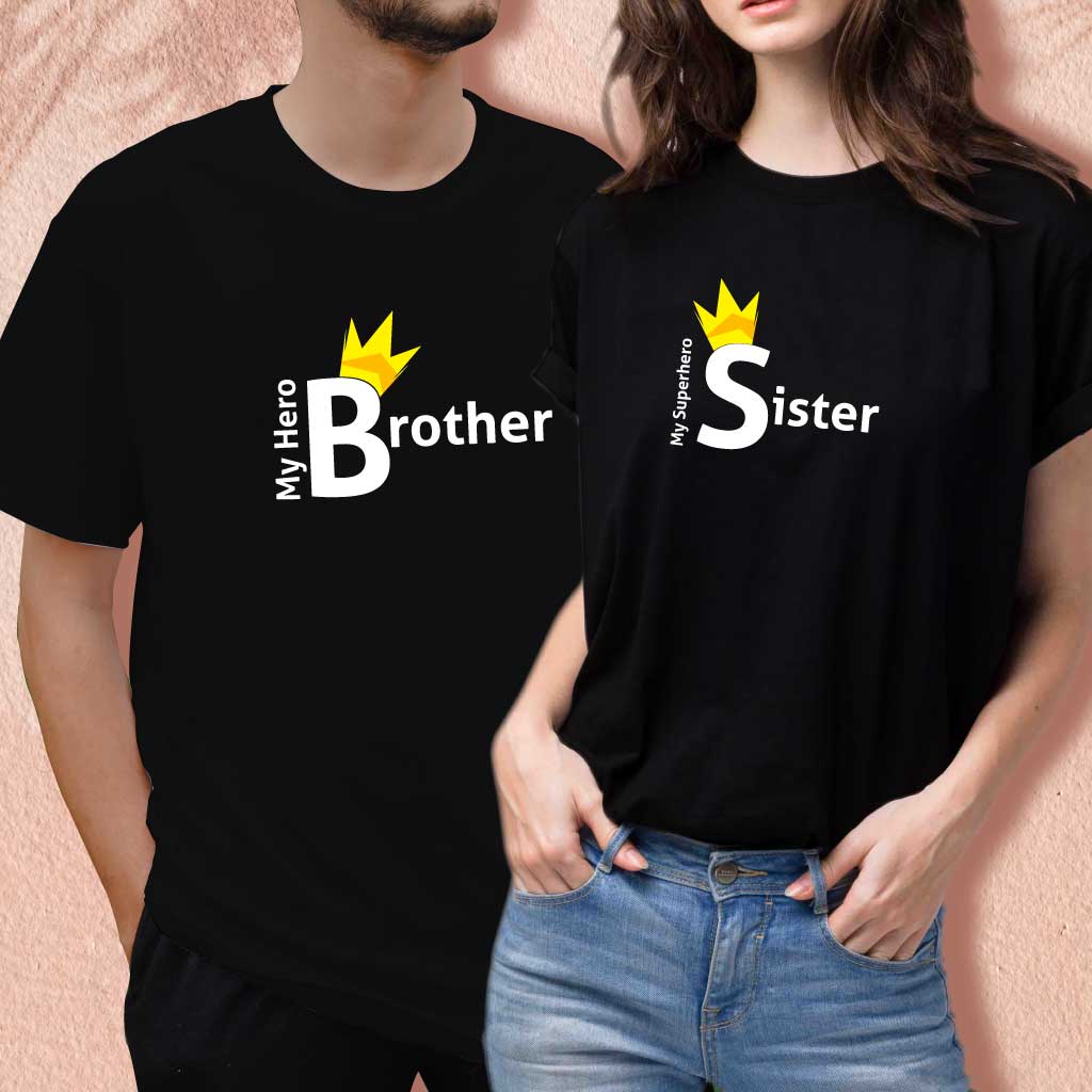 My Hero Brother & My Superhero Sister (set of 2) T-Shirt