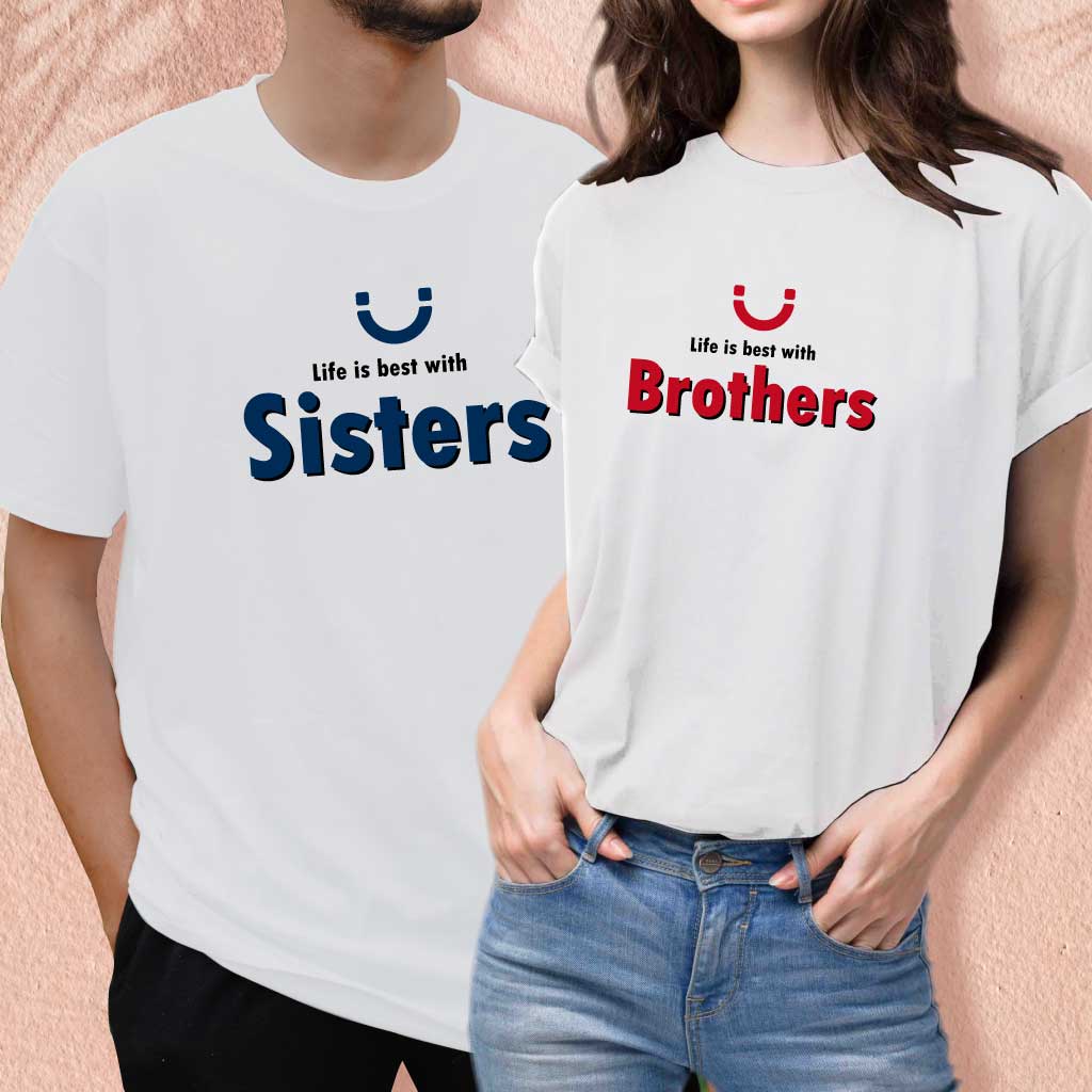 Life is the best with Brothers & Sisters (set of 2) T-Shirt