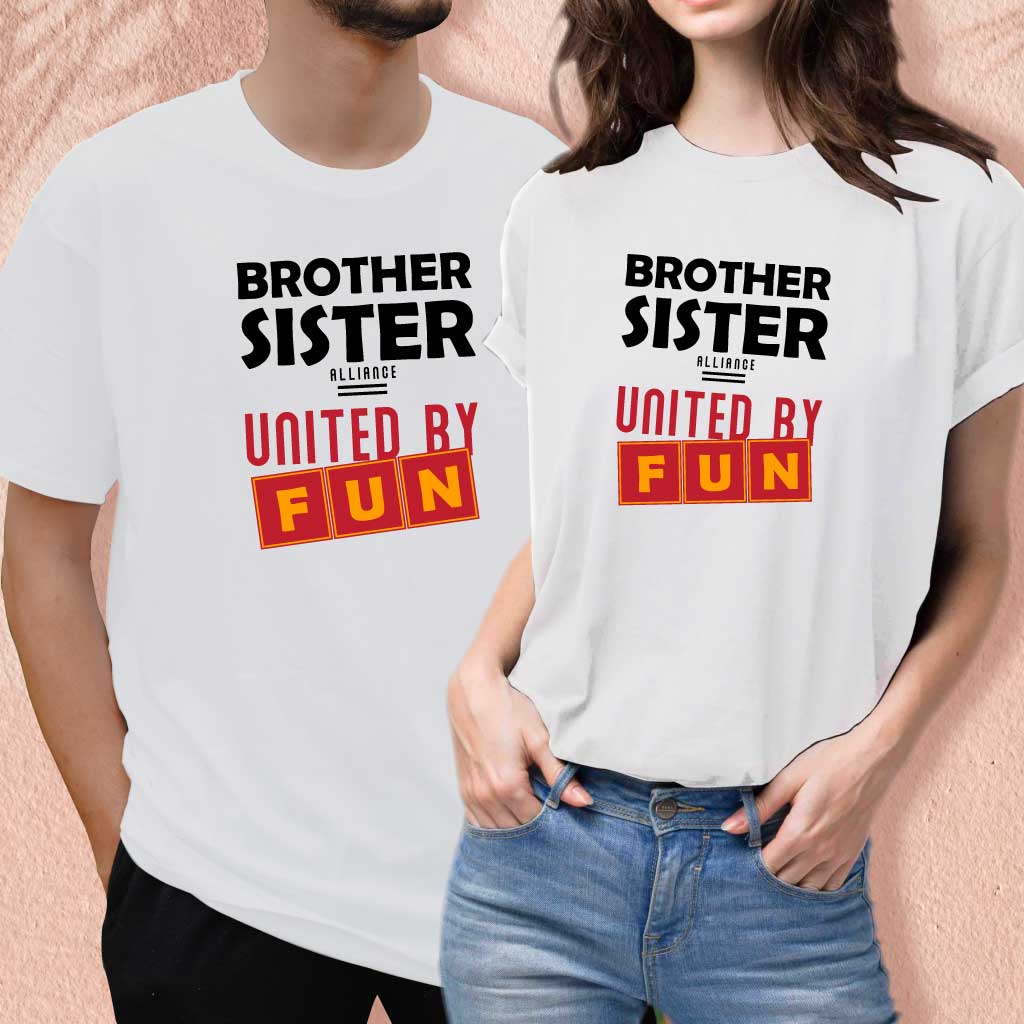 Brother Sister Alliance United by Fun (set of 2) T-Shirt