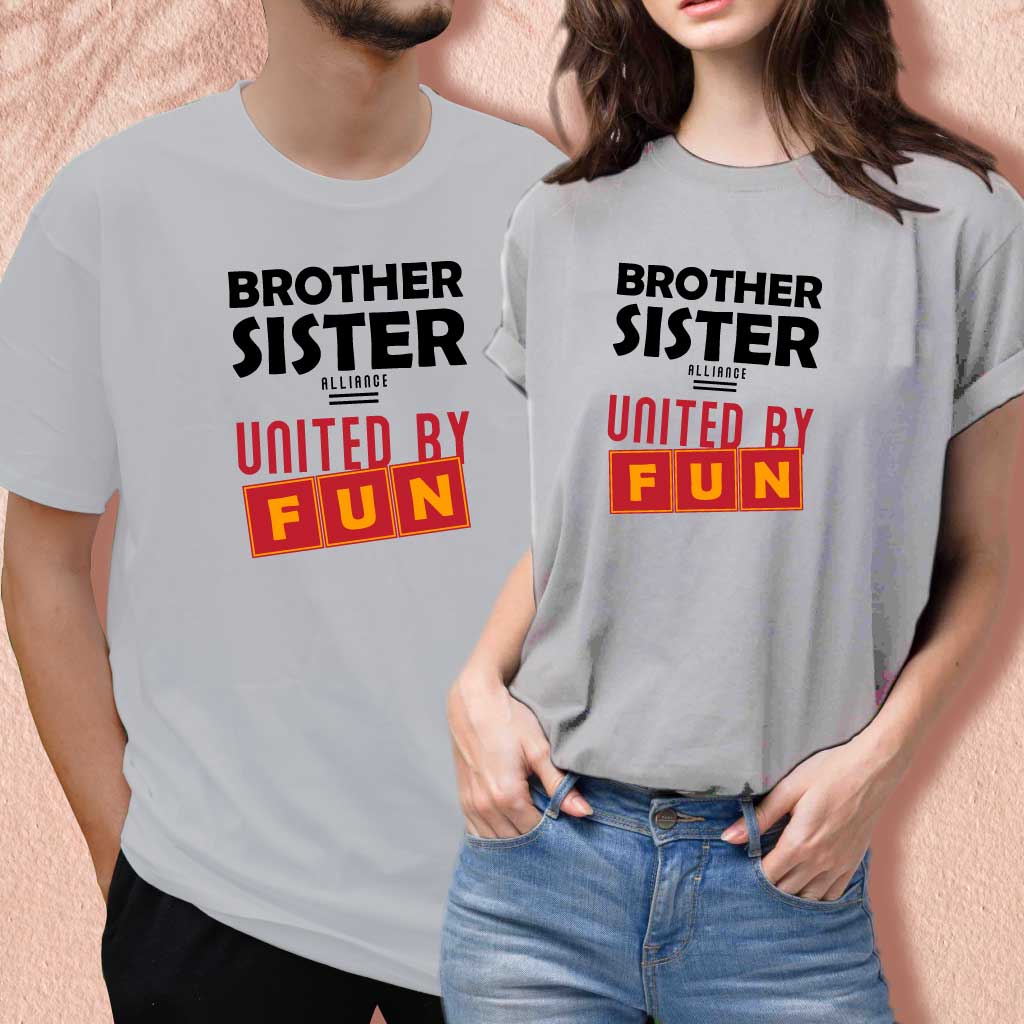 Brother Sister Alliance United by Fun (set of 2) T-Shirt